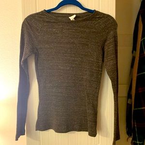 H&M basics brown long sleeve never worn size small
